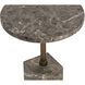 Mizani 22 X 14.25 inch Marble Look / Dark Emperador Outdoor End Table